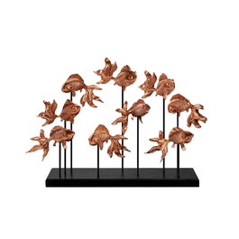 Aberto Design GOLDFISH 2 Objeto Decorativo de Cobre
